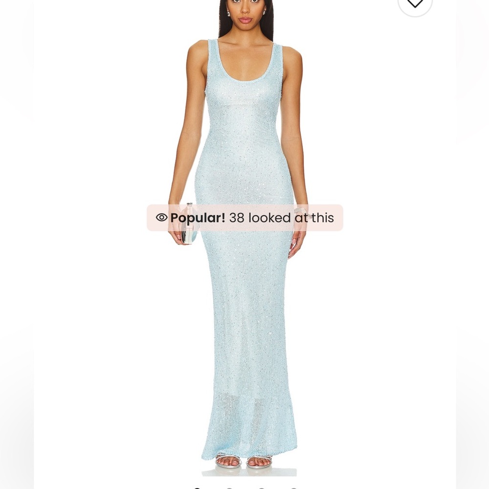 ASTA RESORT blue sequin dress